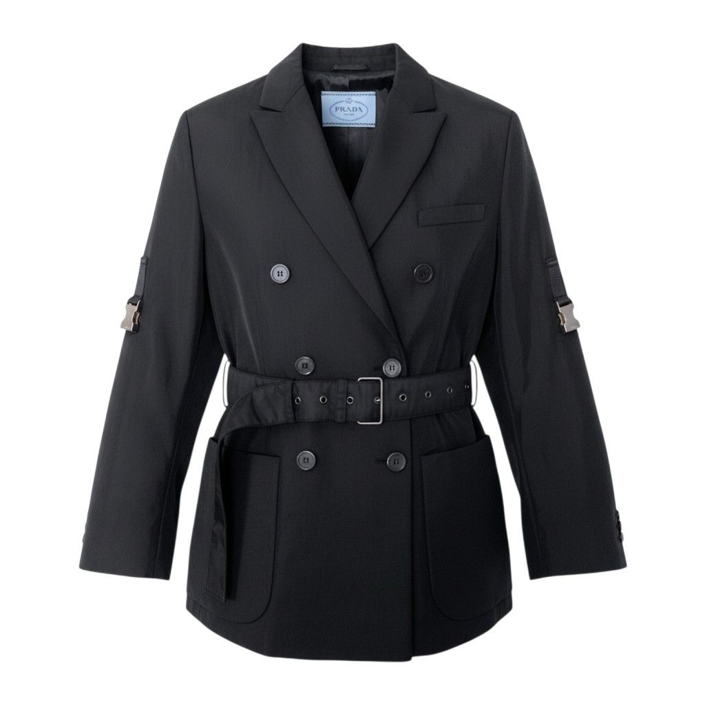 Prada Tailored Jacket Black Polyamide