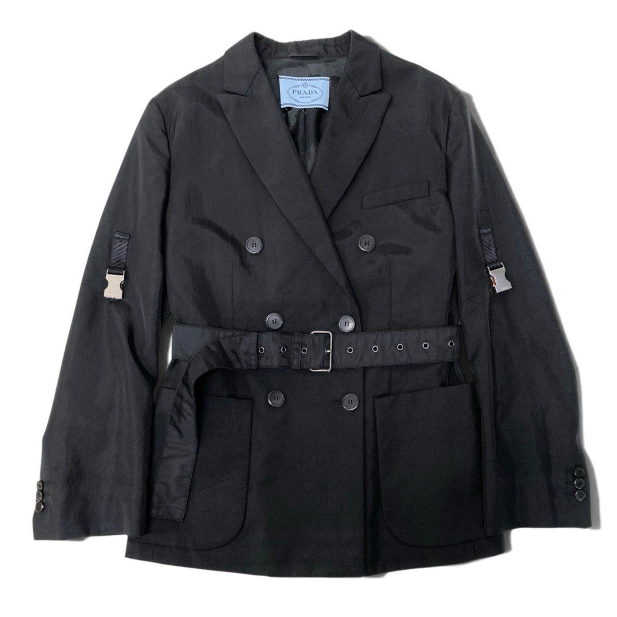 Prada Tailored Jacket Black Polyamide — view 2