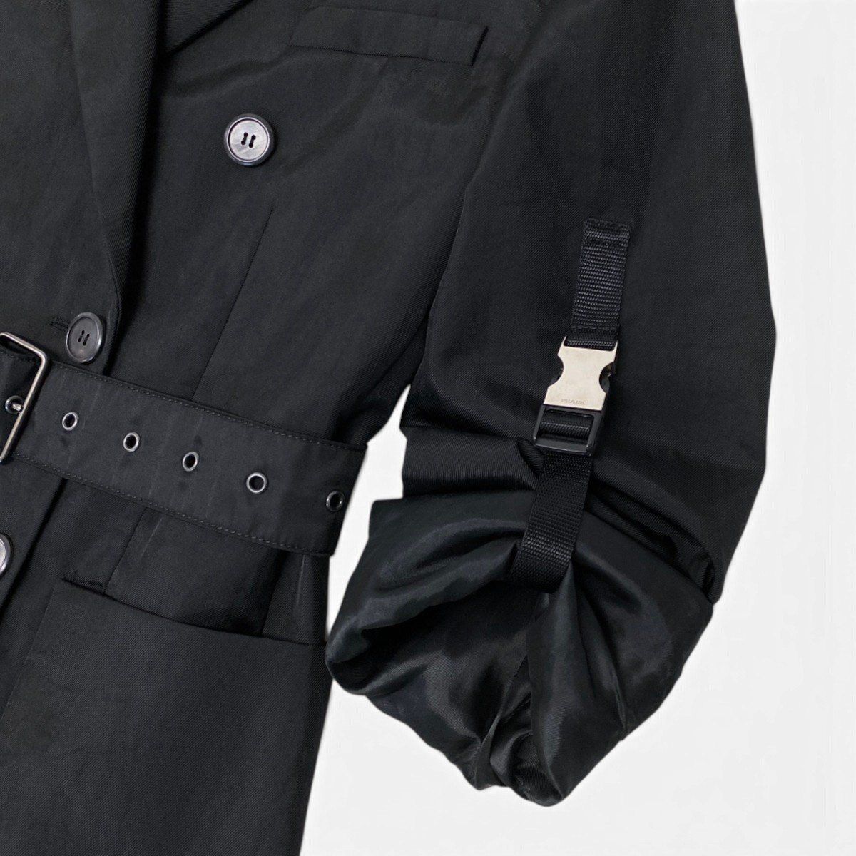 Prada Tailored Jacket Black Polyamide — view 7