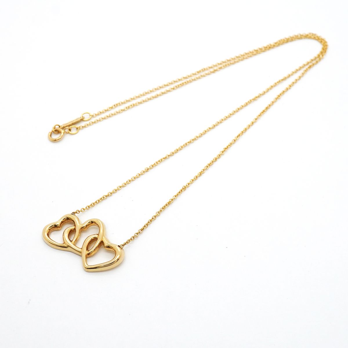 Tiffany & Co Necklace Triple Heart 18k Yellow Gold — view 3