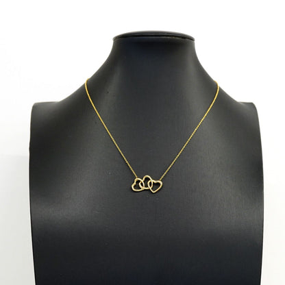 Tiffany & Co Necklace Triple Heart 18k Yellow Gold — view 7