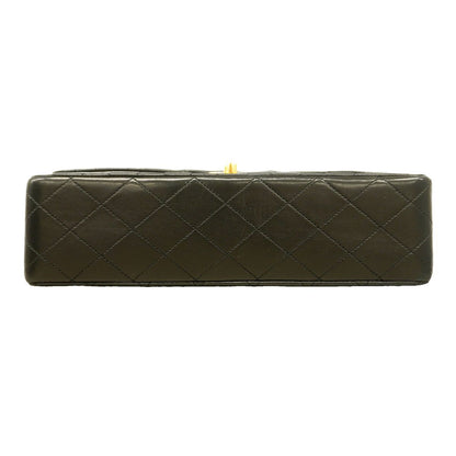 Chanel Shoulder Bag Quilted Lambskin Black Gold — view 3