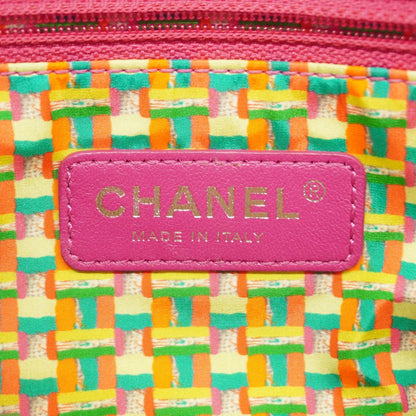 Chanel Shoulder Bag Quilted Lambskin Pink Silver — view 5