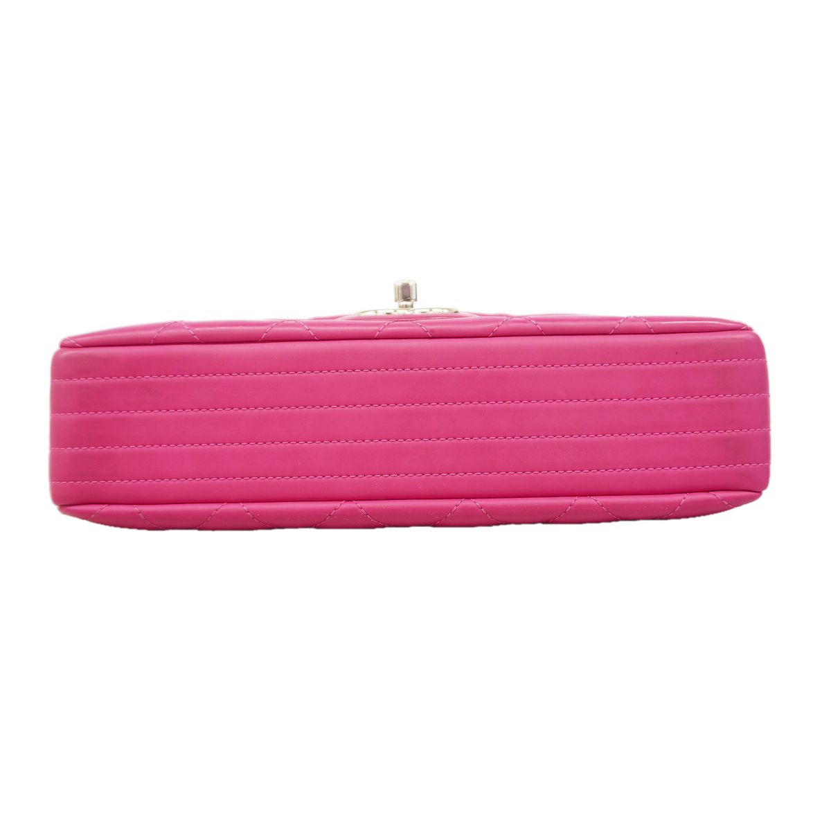 Chanel Shoulder Bag Quilted Lambskin Pink Silver — view 3