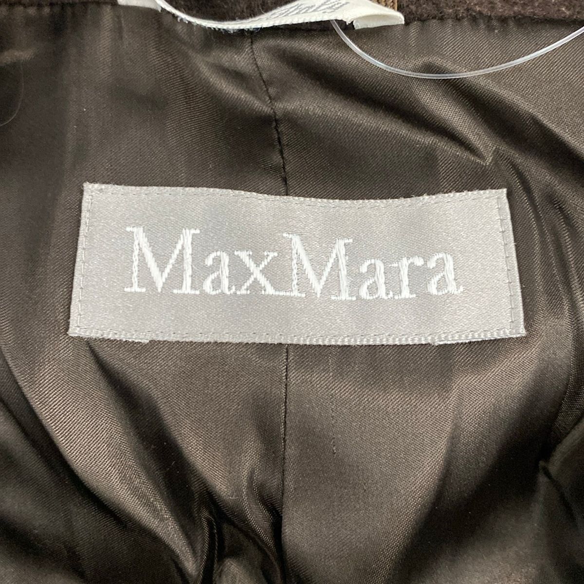 Max Mara Coat M Dark Brown Long Sleeve — view 3