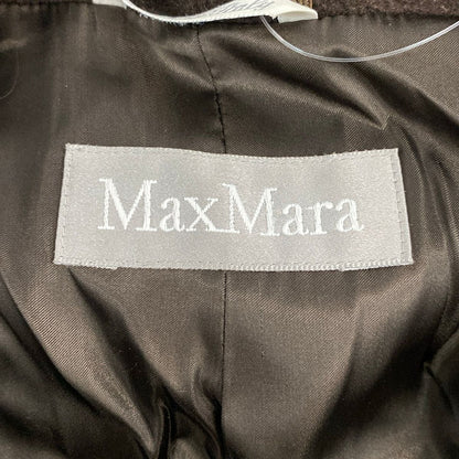 Max Mara Coat M Dark Brown Long Sleeve — view 3