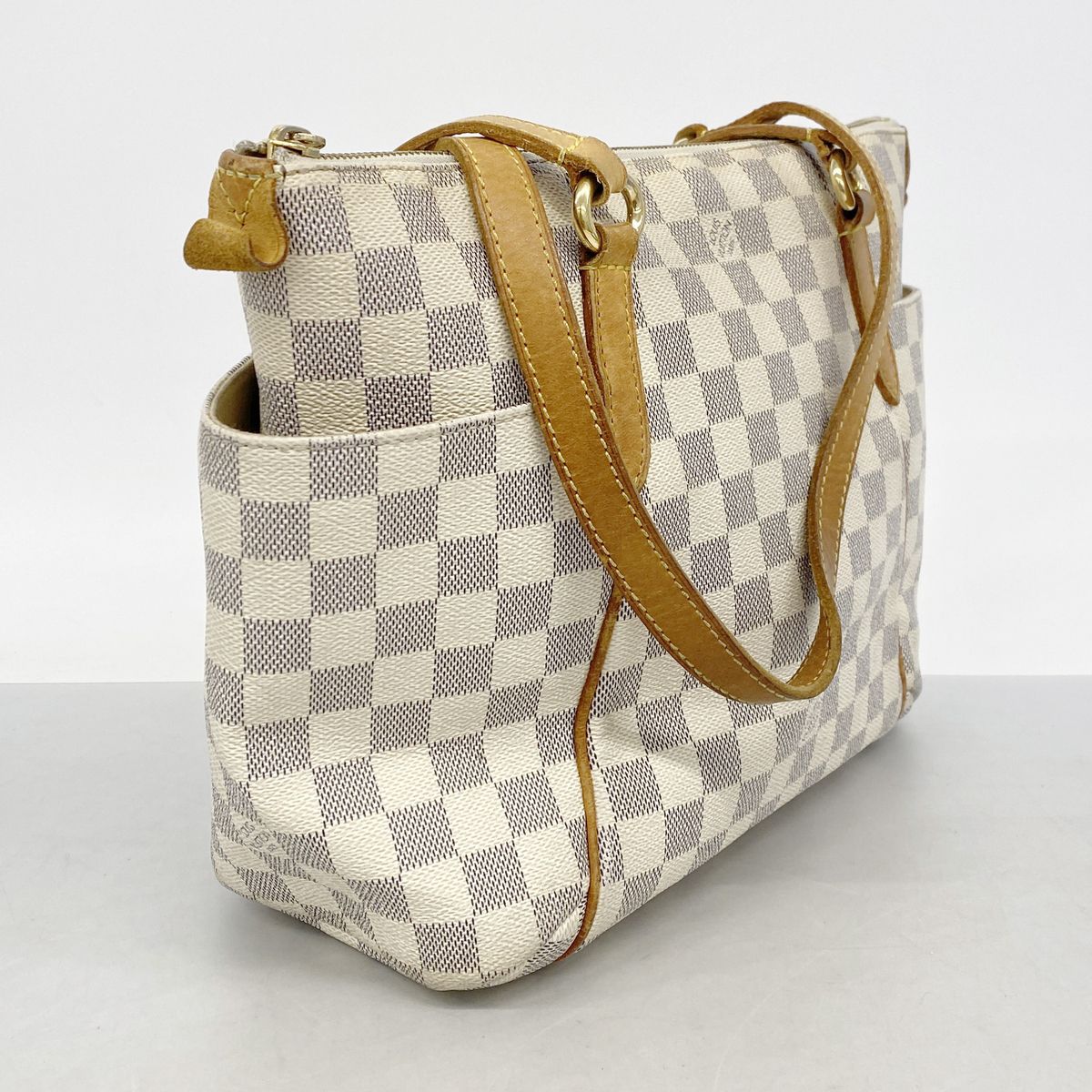 Louis Vuitton Tote Bag Damier Azur Totally PM White — view 2