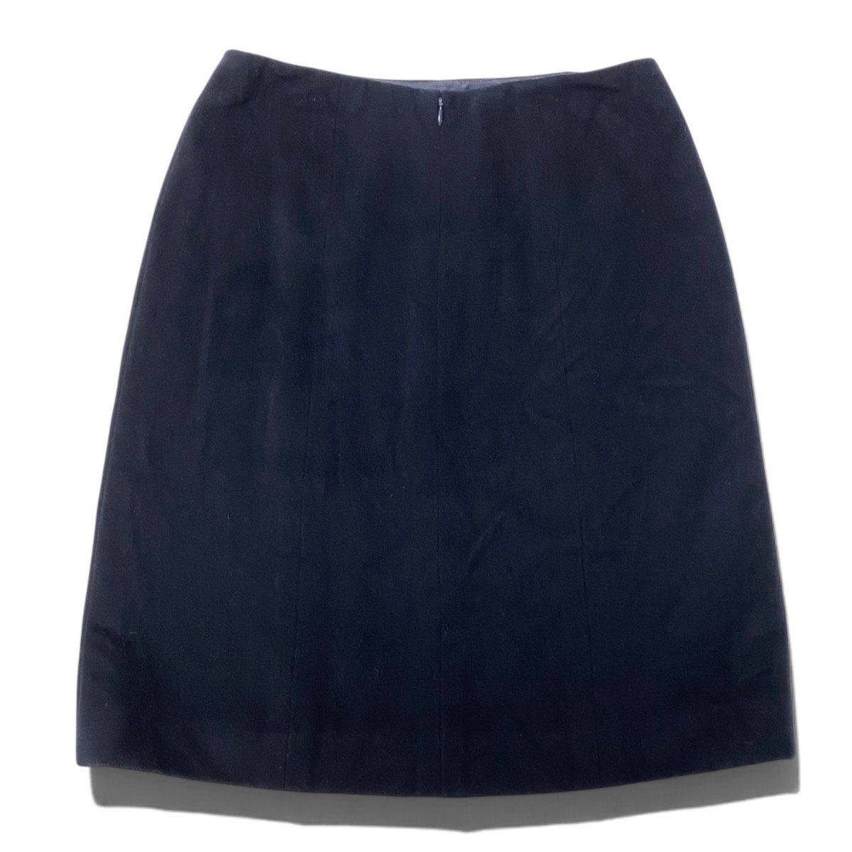Chanel CC Logo Pencil Skirt Long Black 44 — view 3