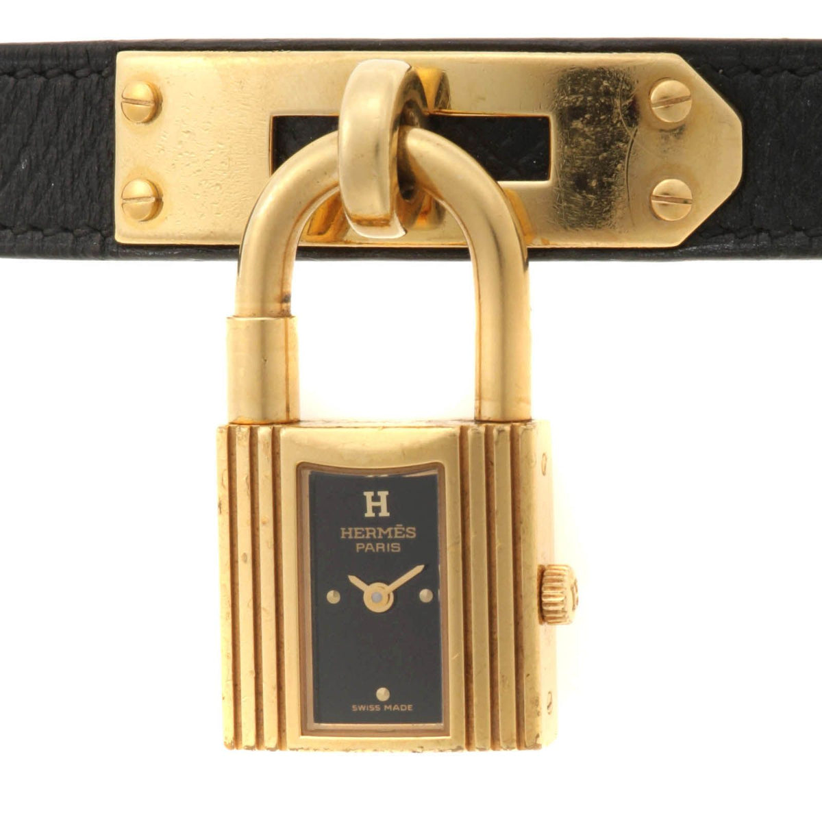 Hermes Kelly Watch Black Dial Quartz