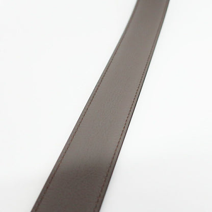 Hermes Belt Buckle Panash Leather 32 Black Gray Silver Reversible — view 7
