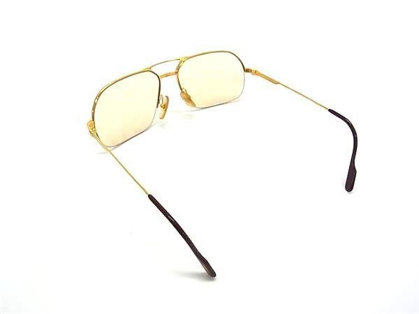 Cartier Sunglasses Gold Bordeaux Lens Clear Yellow Eyewear — view 2