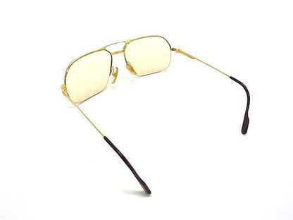 Cartier Sunglasses Gold Bordeaux Lens Clear Yellow Eyewear — view 2