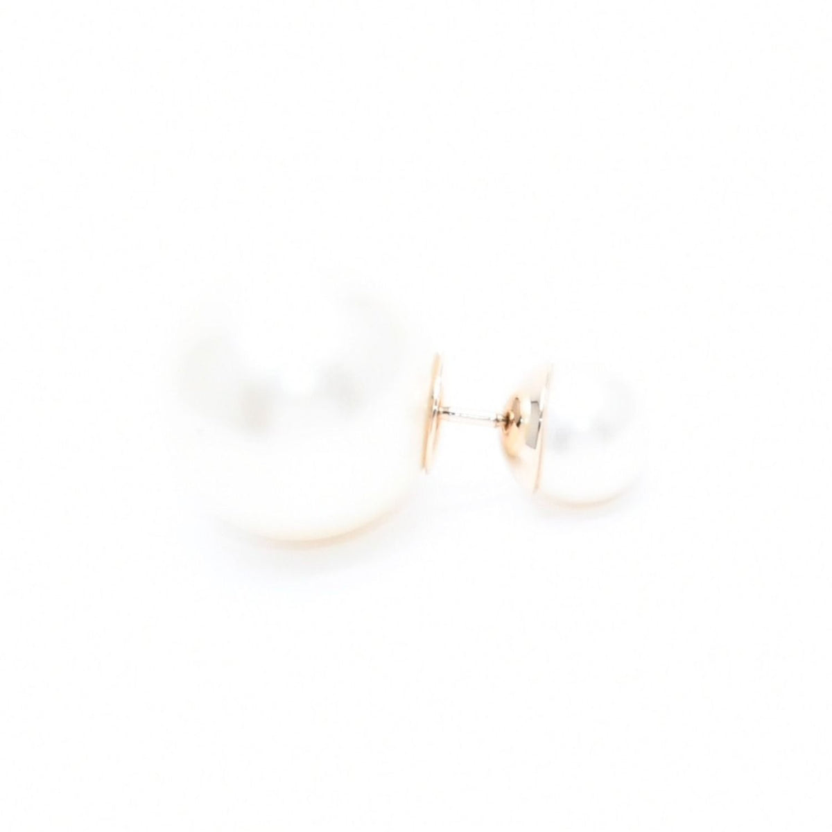 Dior Tribal Faux Pearl Stud Earrings Metal — view 6