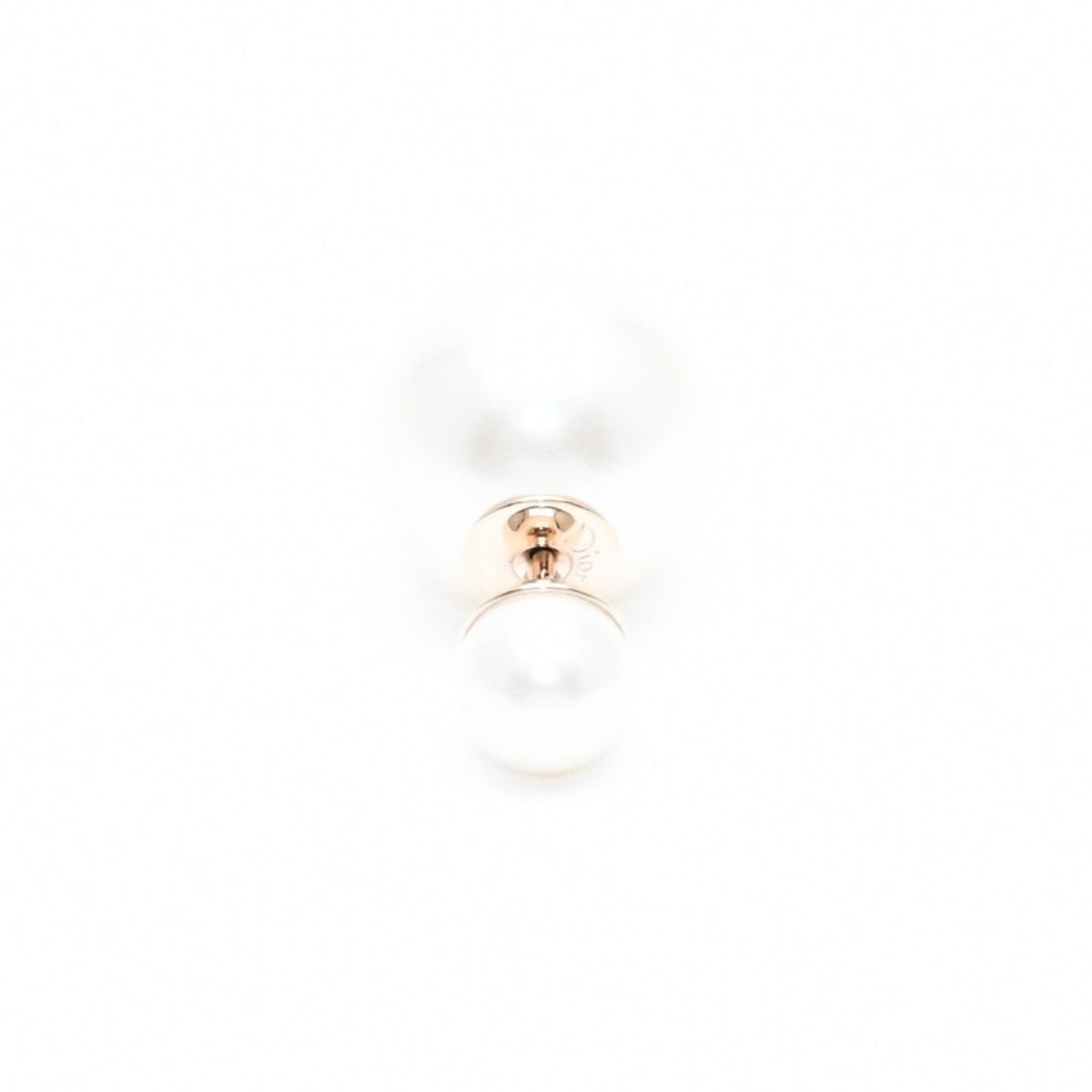 Dior Tribal Faux Pearl Stud Earrings Metal — view 7