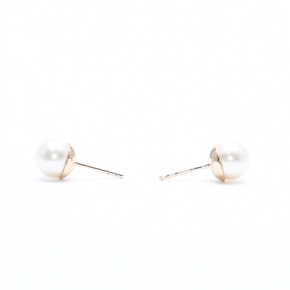 Dior Tribal Faux Pearl Stud Earrings Metal — view 8