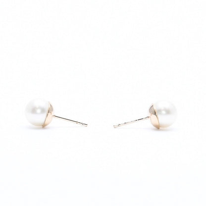 Dior Tribal Faux Pearl Stud Earrings Metal — view 8