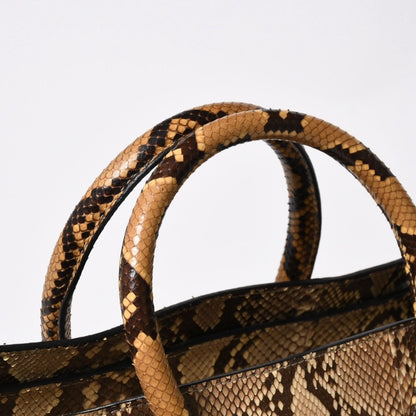 Celine Luggage Handbag Beige Brown Dark Gold — view 6