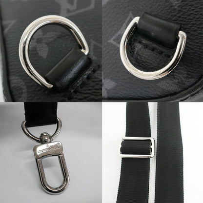 Louis Vuitton Avenue Sling Bag Monogram Eclipse Leather Black Silver — view 8