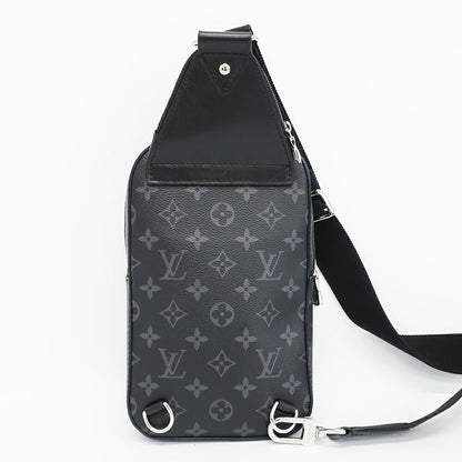 Louis Vuitton Avenue Sling Bag Monogram Eclipse Leather Black Silver — view 2