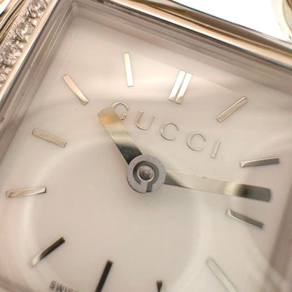 Gucci Signoria Diamond Bezel 116.5 Watch Stainless Steel White Shell Dial Quartz — view 6
