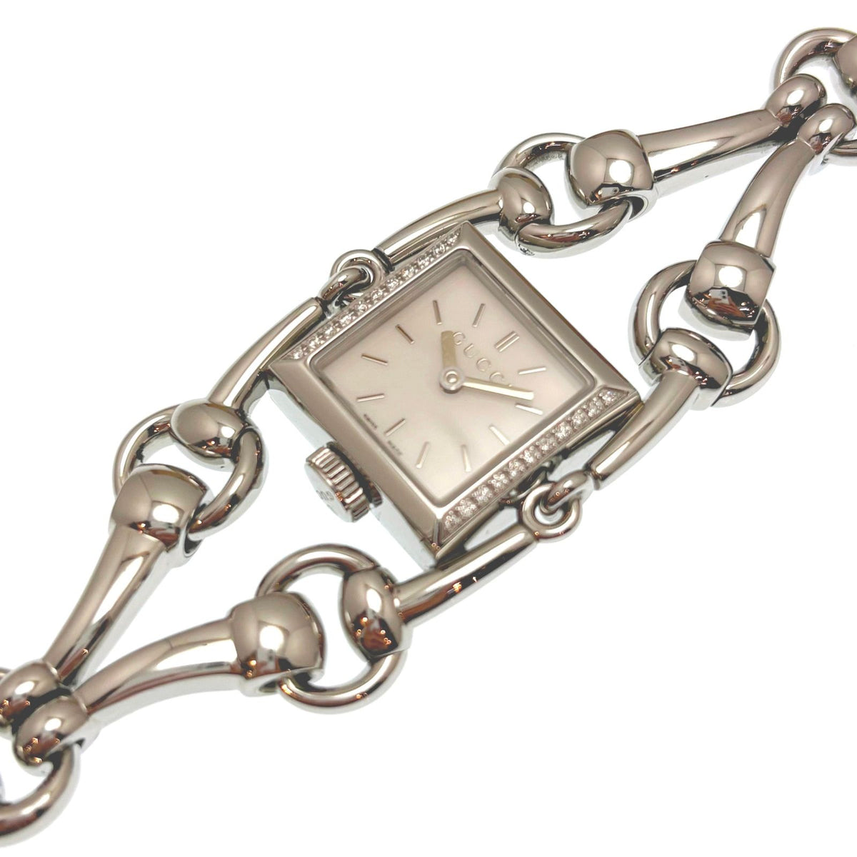 Gucci Signoria Diamond Bezel 116.5 Watch Stainless Steel White Shell Dial Quartz — view 2