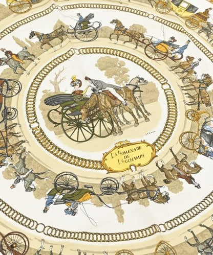 Hermes Bandana Scarf Beige — view 2