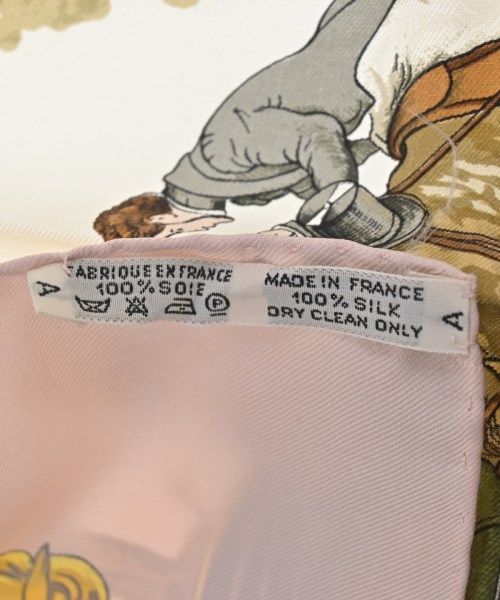Hermes Bandana Scarf Beige — view 6