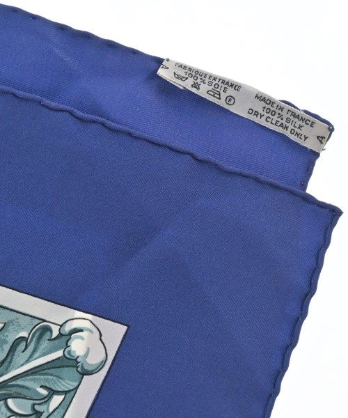Hermes Bandana Scarf Blue — view 5