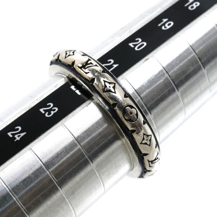 Louis Vuitton 925 Sterling Silver Ring LV Bamboo — view 6