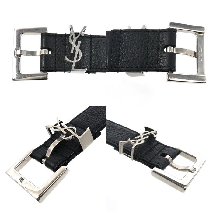 Saint Laurent Cassandra Belt Black — view 6