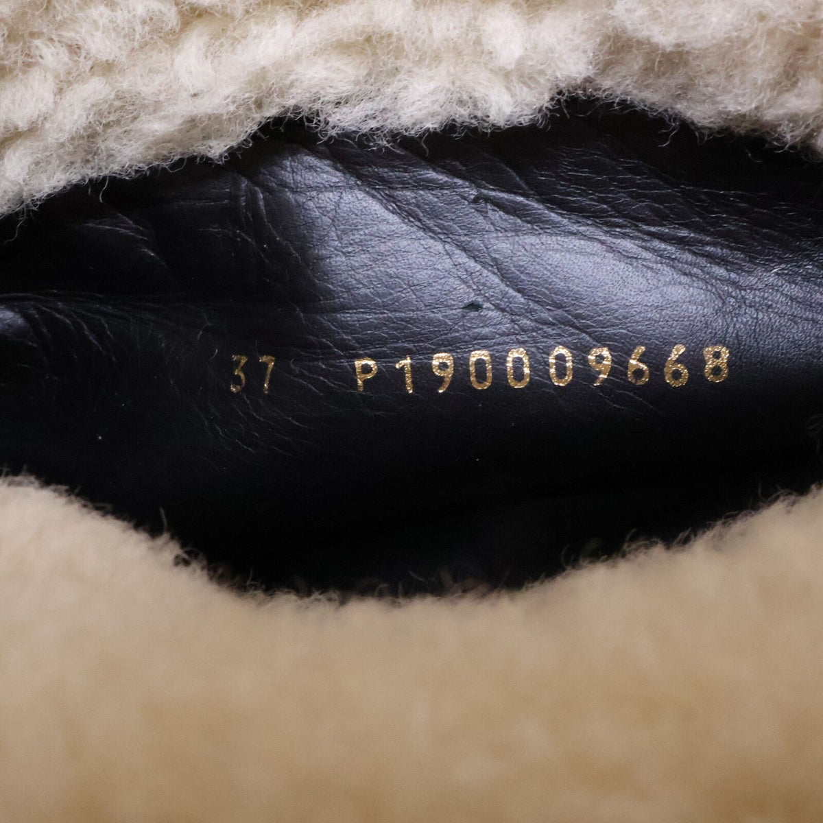 Celine Black Shearling Leather Fleece Lining Long Boots — view 7