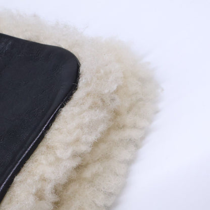 Celine Black Shearling Leather Fleece Lining Long Boots — view 8