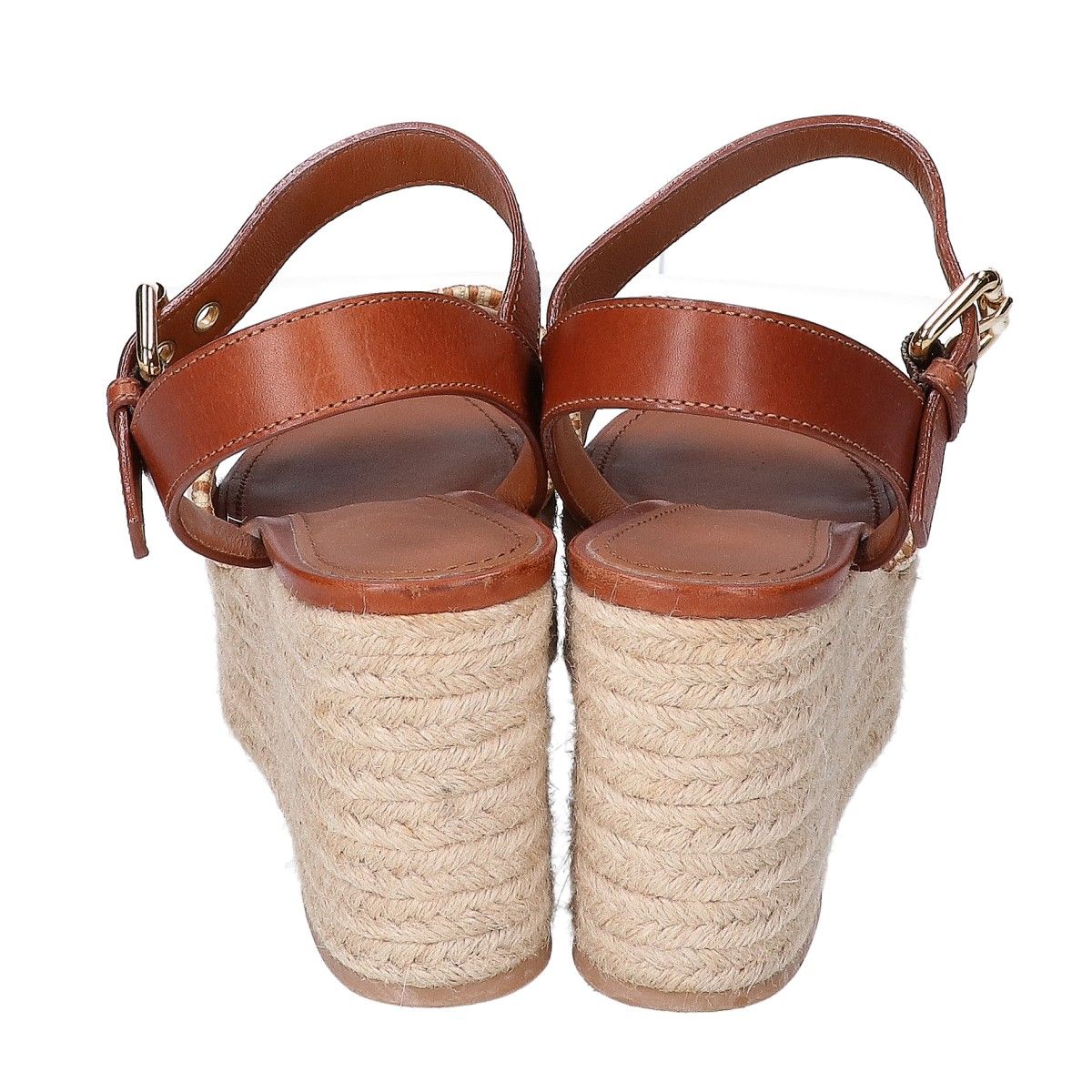 Louis Vuitton Monogram Jacquard Boundary Line Straw Jute Platform Wedge Sole — view 3