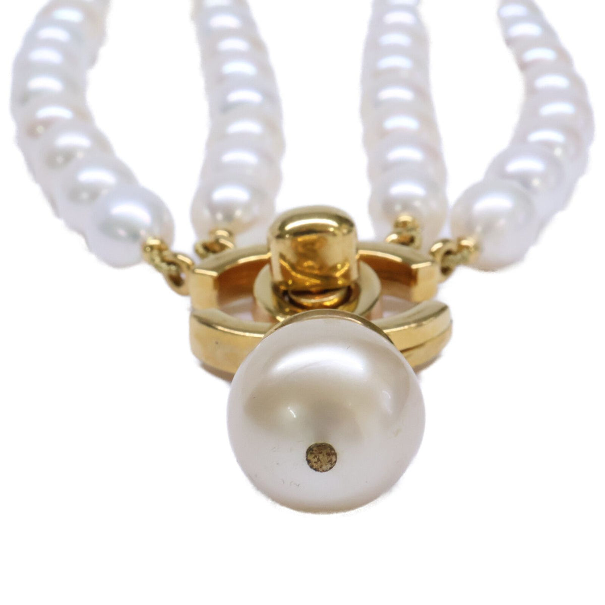 Chanel 96A CC Logo Turnlock Baroque Pearl — view 4