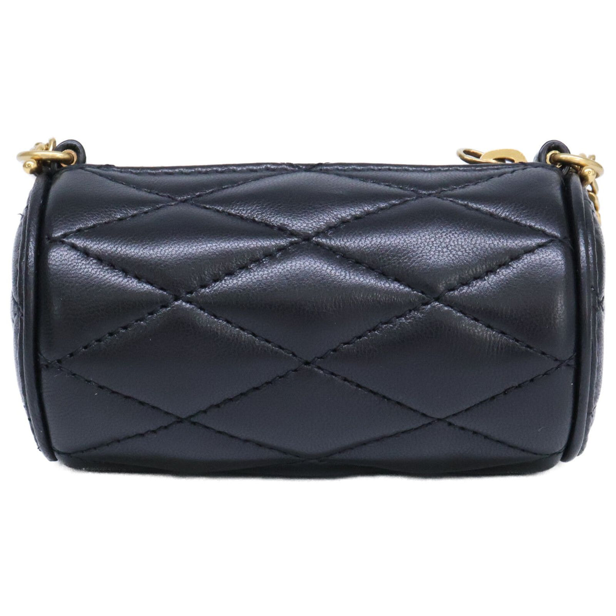 Saint Laurent Paris Lambskin Sado Micro Tube Chain — view 3