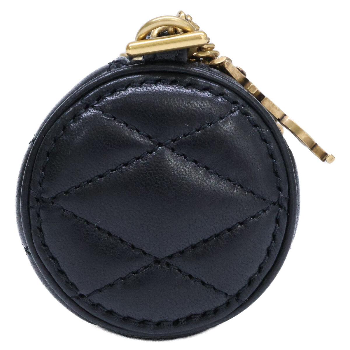 Saint Laurent Paris Lambskin Sado Micro Tube Chain — view 4