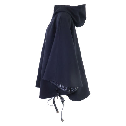 Louis Vuitton Lining Monogram Silk Blend Wool Hoody Cape 40 — view 3
