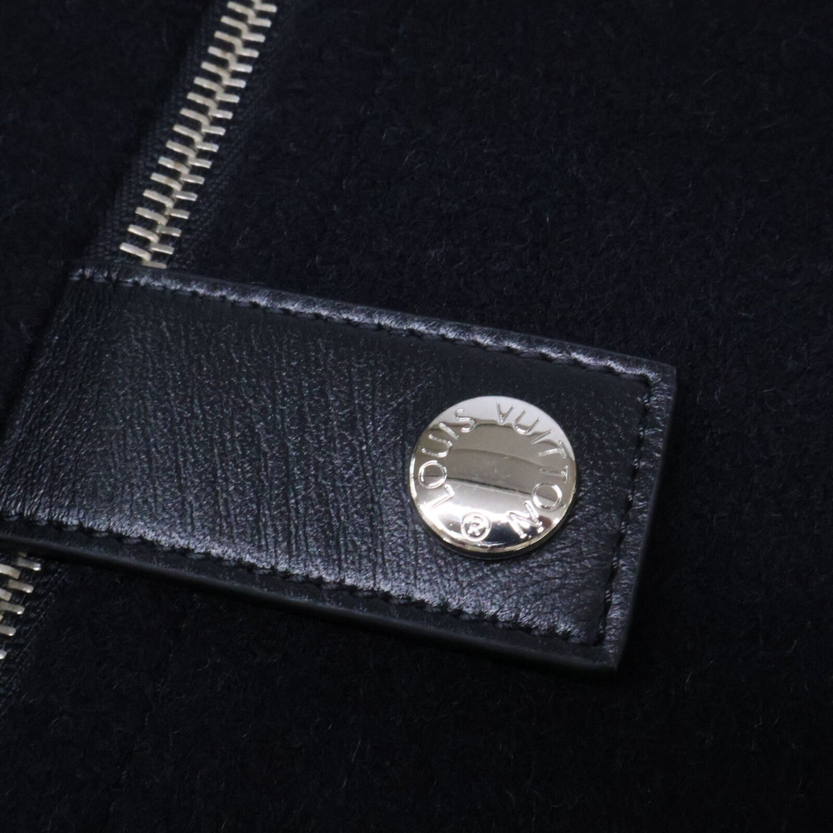 Louis Vuitton Lining Monogram Silk Blend Wool Hoody Cape 40 — view 8