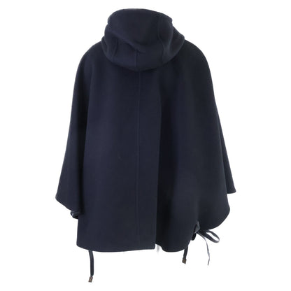 Louis Vuitton Lining Monogram Silk Blend Wool Hoody Cape 40 — view 2