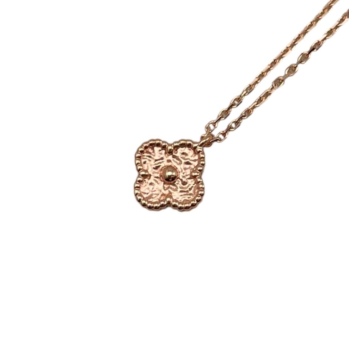 Van Cleef & Arpels Necklace Suit Alhambra Pendant Rose Gold&arpels