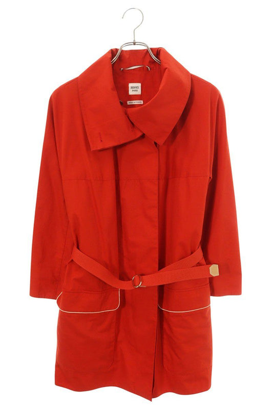 Hermes Cotton Sellier Buttons Coat 34