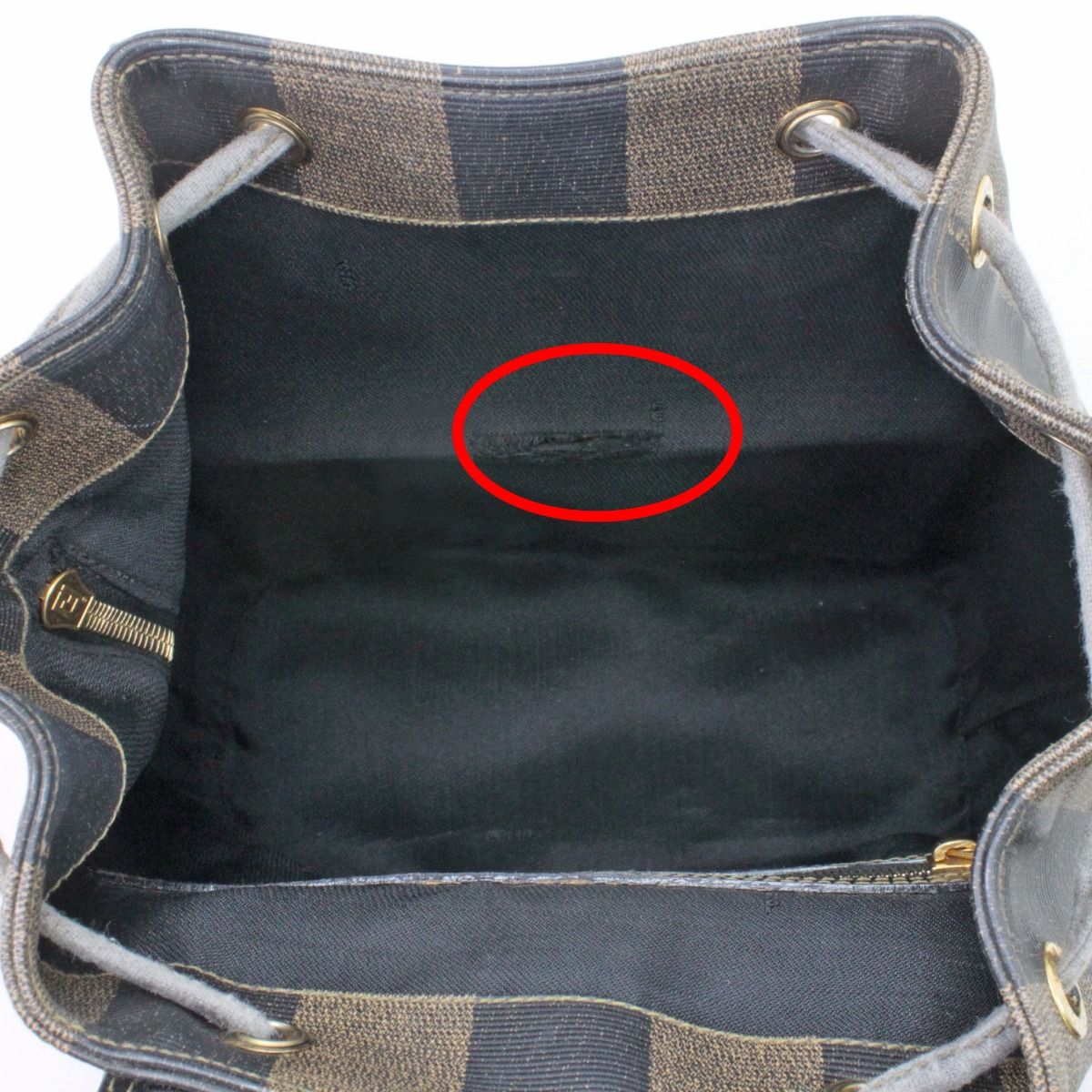 Fendi Mini Backpack Pecan Pattern Brown — view 8