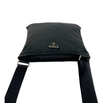 Prada Tessuto Pocono Nylon Shoulder Bag Pochette Crossbody Black — view 4
