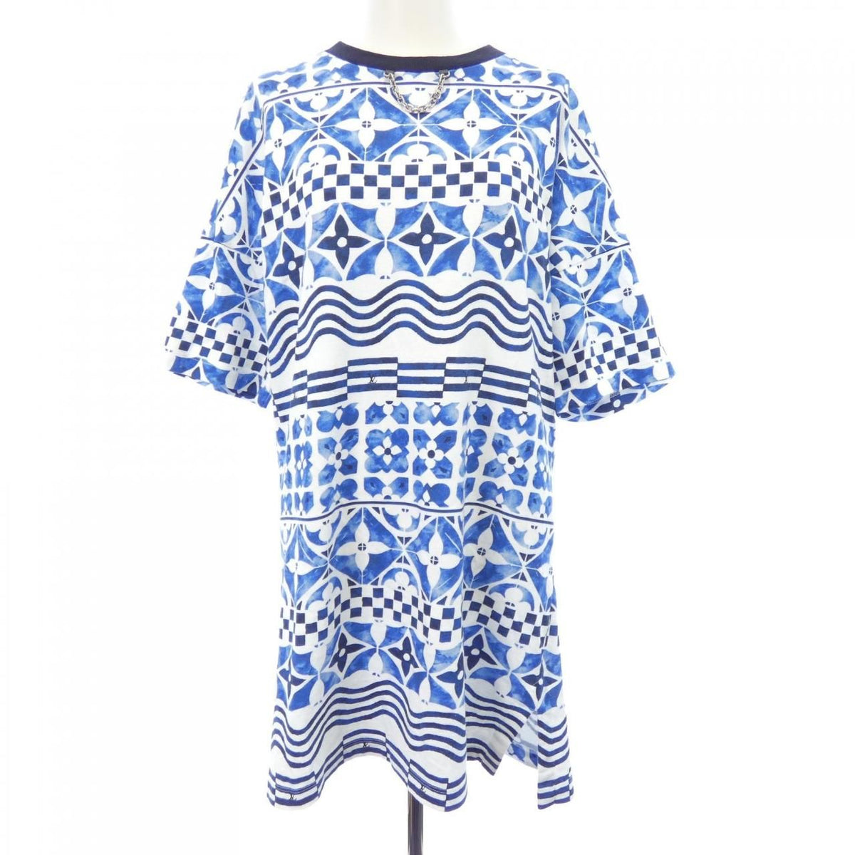 Louis Vuitton Monogram Tile Print T-Shirt Dress