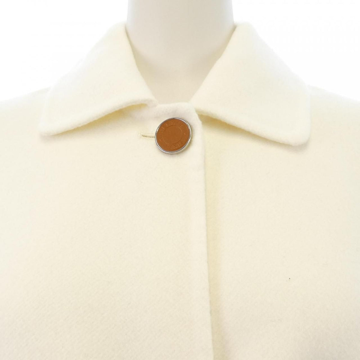 Hermes Clou de Selle Lambskin Button Double Face Long Vest — view 4