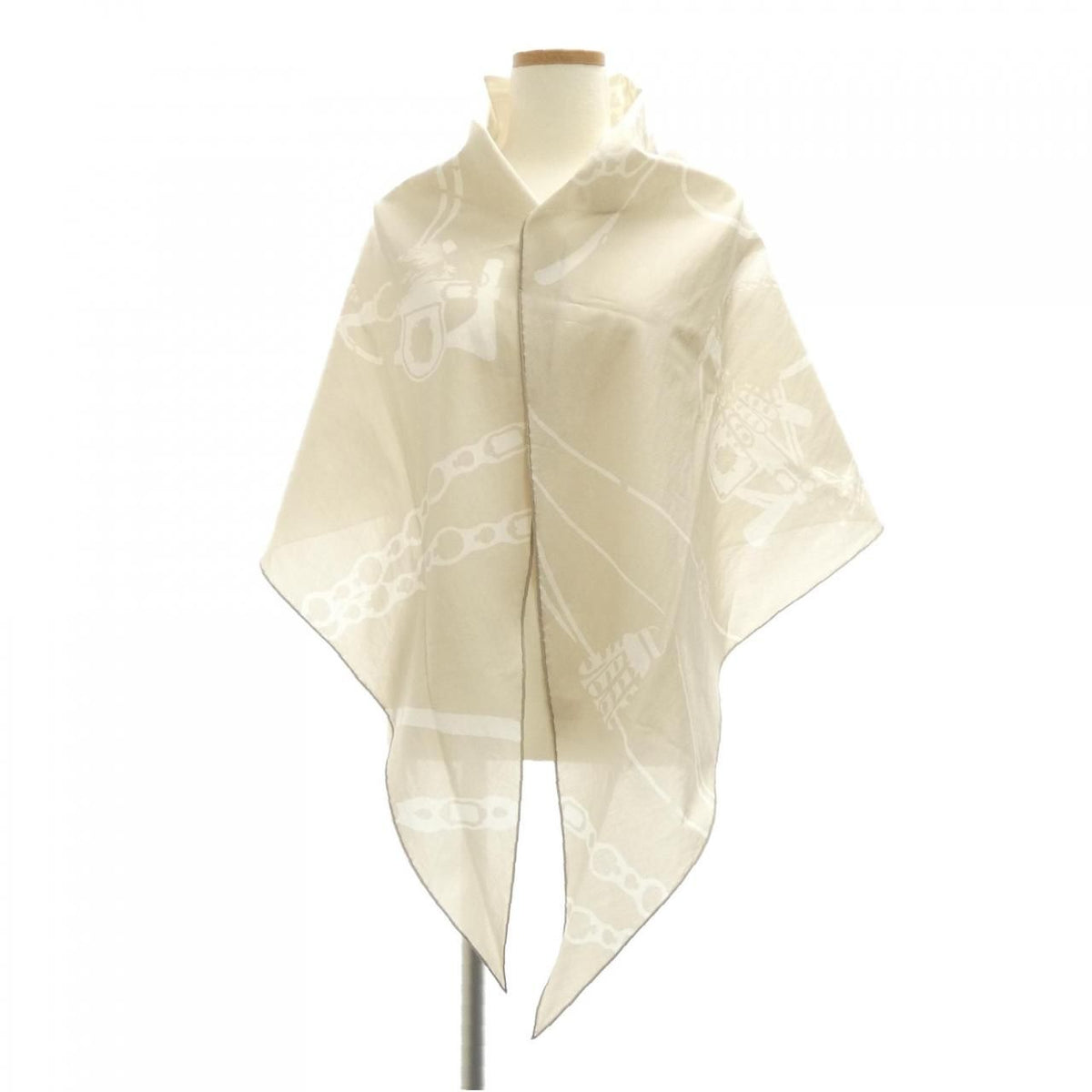 Hermes Harnais de Rosange Cotton Shawl Scarf