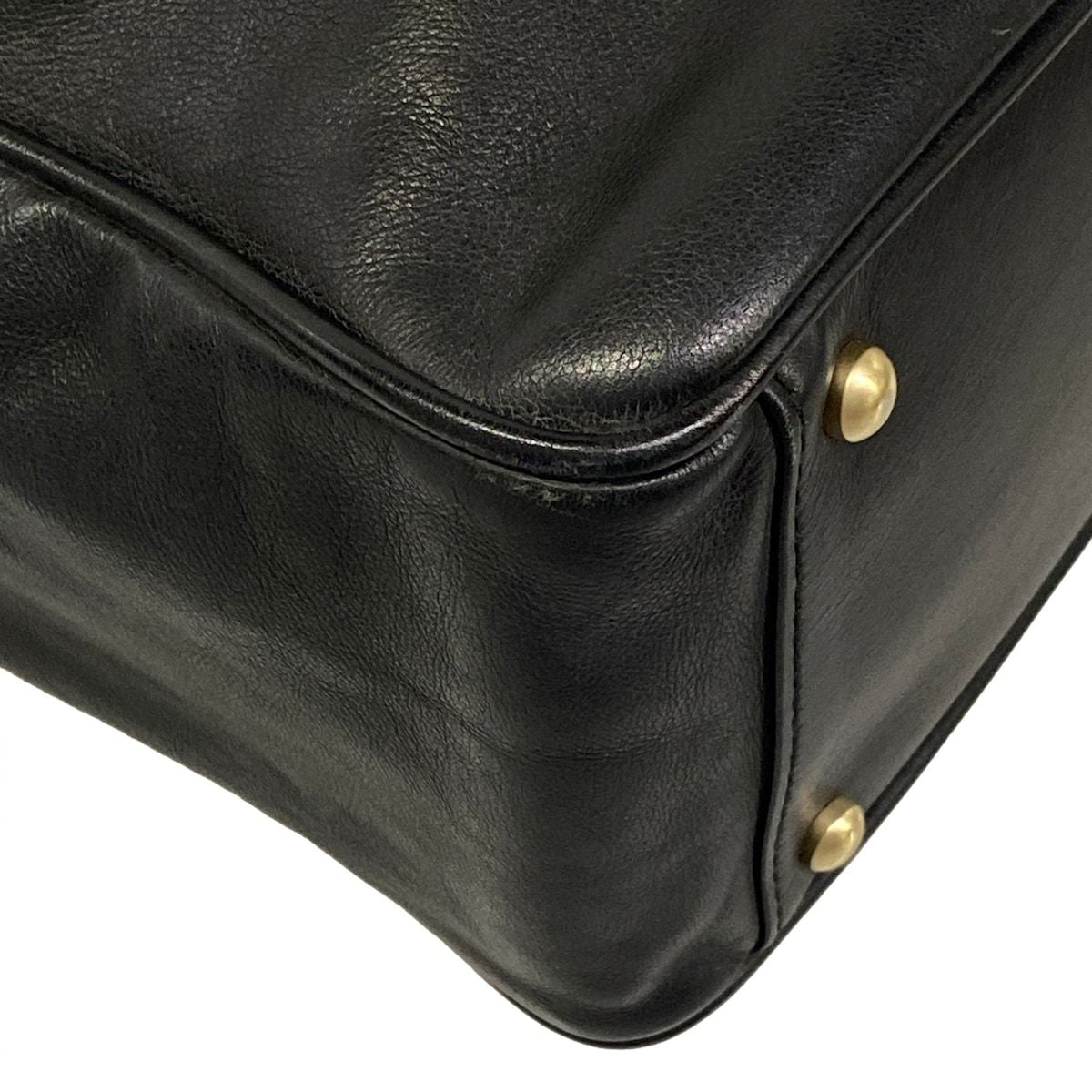 Chanel Tote Bag Camellia Black White Leather — view 6