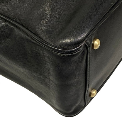 Chanel Tote Bag Camellia Black White Leather — view 6