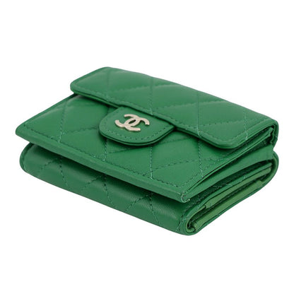 Chanel Trifold Wallet Quilted CC Logo Classic Small Flap — view 2