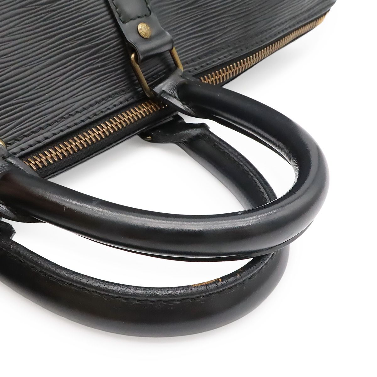Louis Vuitton Purse Leather Noir Black Gold for Epi Keepall 45 Boston Bag — view 4